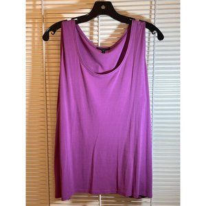 Eileen Fisher Woman 100% Silk Scoop Neck Cami Tank in Orchid, Size 1X, Like New